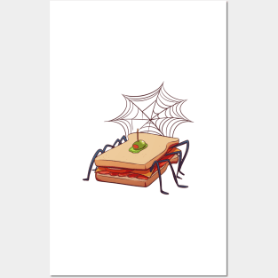 Sandwich Halloween Cute Food Posters and Art